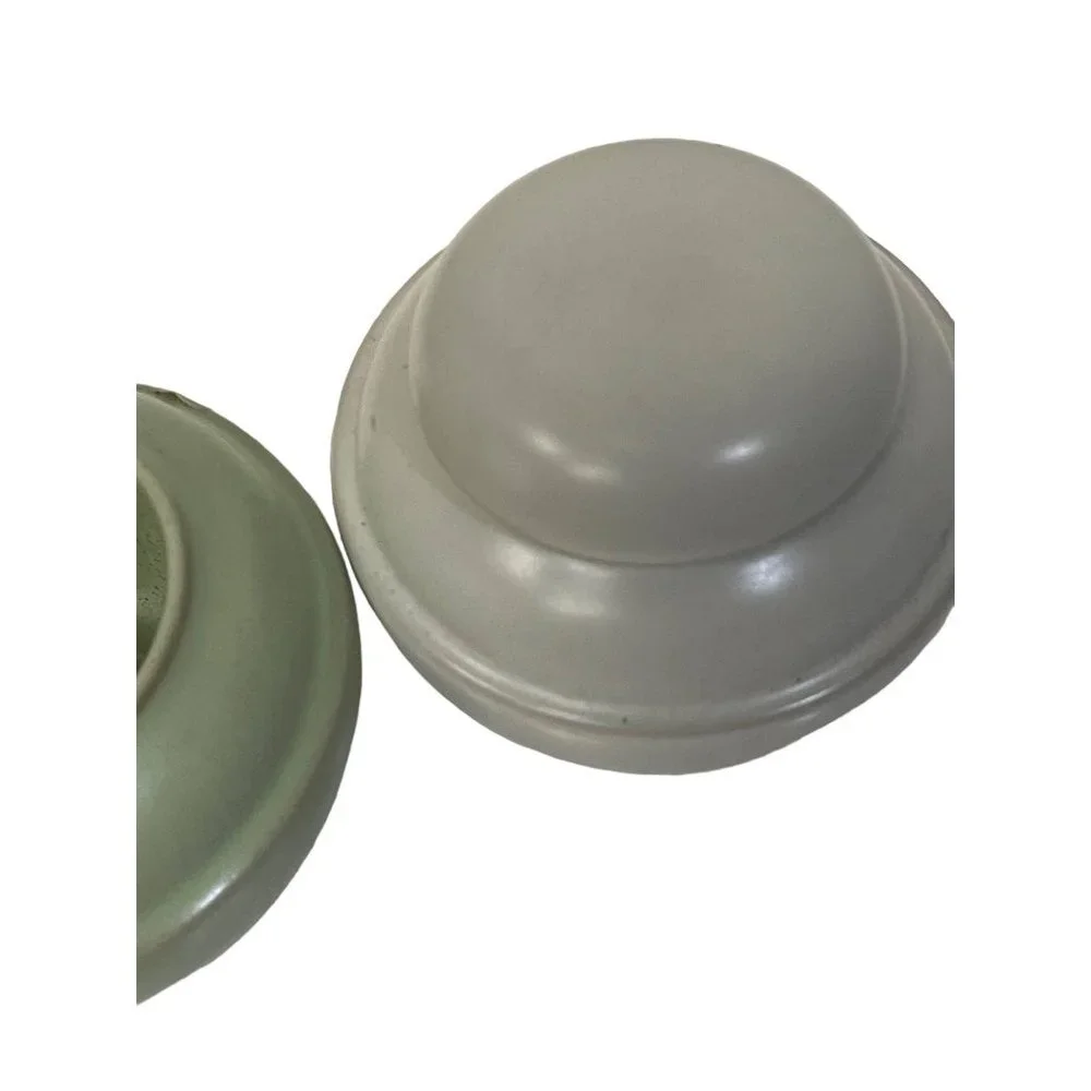 Ceramic Cosmetic Empty Jar Pot Eyeshadow Makeup Face Balm Container Gray Green‎